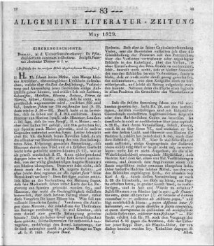 Theiner,J. A.: De Pseudo-Isidoriana canonum collectione. Breslau: Universitätsdruckerei 1827 (Beschluss der im vorigen Stück abgebrochenen Rezension)