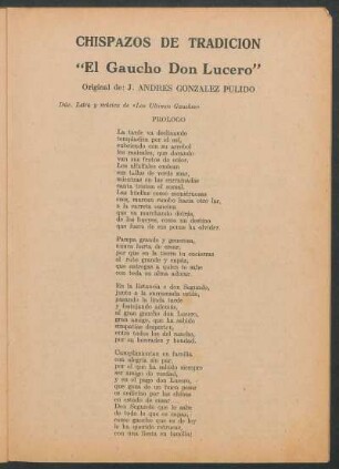 El gaucho Don Lucero