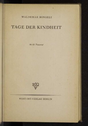 Tage der Kindheit