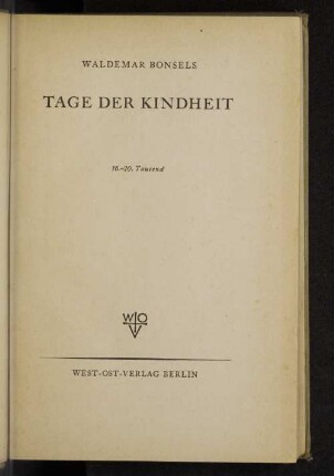 Tage der Kindheit