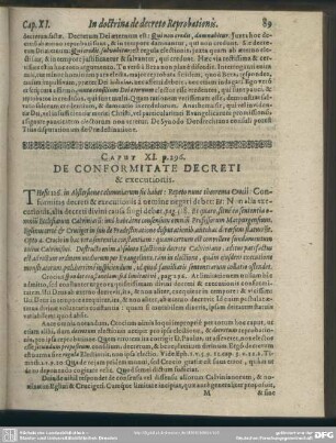 Caput XI. De Conformitate Decreti & executionis
