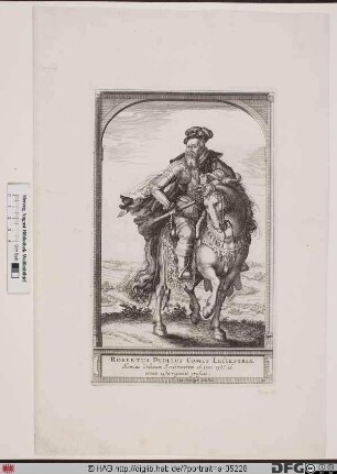 Bildnis Robert Dudley, 1564 Baron of Denbigh and Earl of Leicester