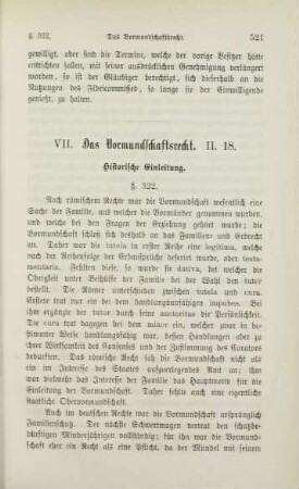 VII. Das Vormundschaftsrecht.