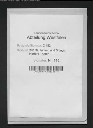 Kanonikate, Vikarien und Benefizien des Kapitels.