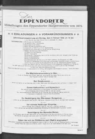 Damen-Kaffeetrinken und Stammtisch