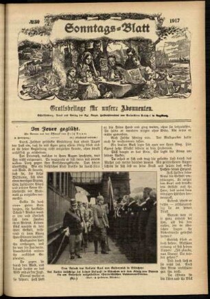 Ausgabe vom Sonntag, den 29. Juli 1917.
