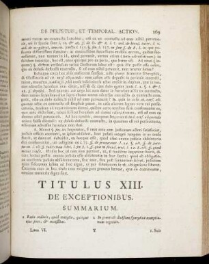 Titulus XIII. De Exceptionibus – Titulus XIV. De Replicationibus