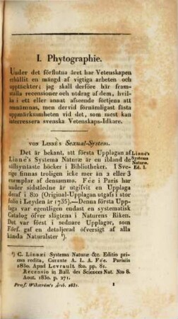 Års-Berättelse om botaniska arbeten och upptäckter : för år .... 1830 (1831)