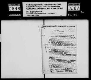 Billigheimer, Theodor Karlsruhe -Fragment-