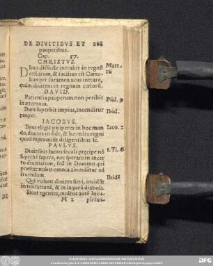 De Divitibus Et pauperibus. Cap. 57.