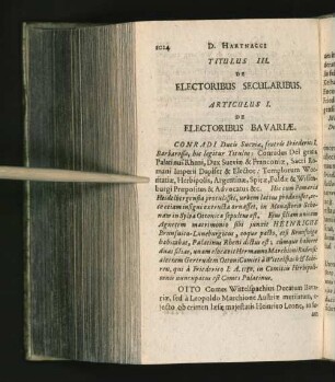 Titulus III. de Electoribus Secularibus