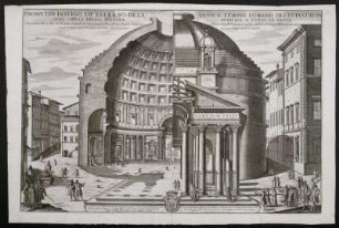 Nr. 62 Prospetto Interno Ed´ Esterno Dell Antico Tempio Romano Detto Pantheon [...]