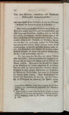 Von den Mitteln, ertrunkene und überhaupt Scheintodte wiederherzustellen.