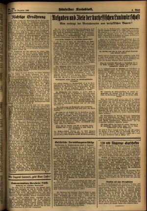 Zweite Ausgabe vom Freitag, den 18. Dezember 1936.