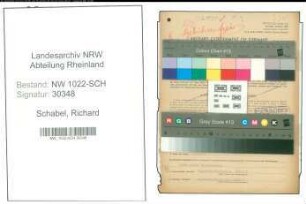 Entnazifizierung Richard Schabel , geb. 12.02.1904 (Gastwirt)