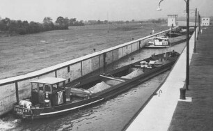 Bau der Schleuse Langwedel/Weser