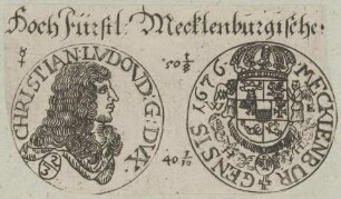 Bildnis des Christianvs Lvdovicvs I., Herzog von Mecklenburg-Schwerin