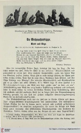 44: Die Weihnachtskrippe : Winke und Wege