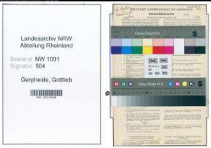 Entnazifizierung Gottlieb Gerpheide, geb. 27.10.1896 (Landwirt)