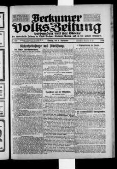 Beckumer Volks-Zeitung. 1921-1930