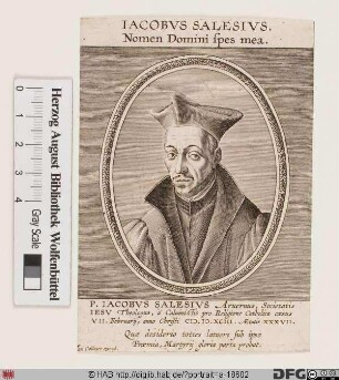 Bildnis Jacques Salez (lat. Jacobus Salesius)