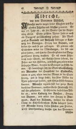 Albrecht, mit dem Beinamen Achilles.