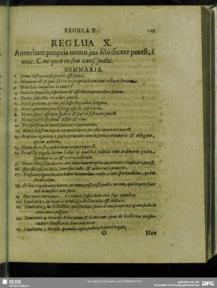 Regula X. Autoritate propria nemo jus sibi dicere potest
