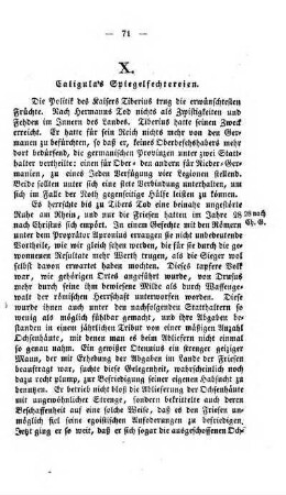 X. Caligula's Spiegelfechtereien