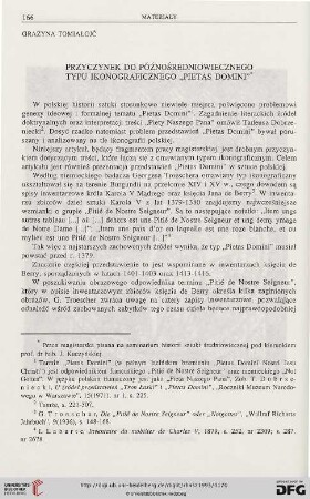 41: Przyczynek do późnośredniowiecznego typu ikonograficznego "Pietas Domini"