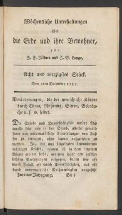 Acht und vierzigstes Stück