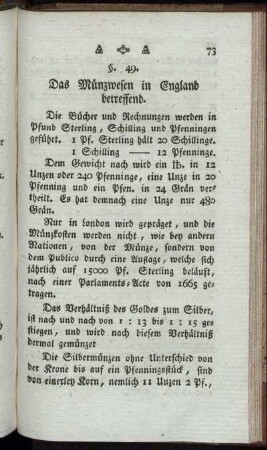 §. 49. Das Münzwesen in England betreffend. - §. 56. Das Niederländische Münzwesen betreffend.