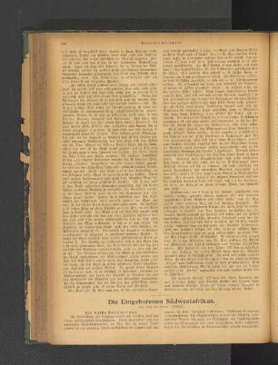 Die Eingeborenen Südwestafrikas.
