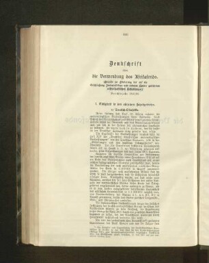 I. Tätigkeit in den einzelnen Schutzgebieten.