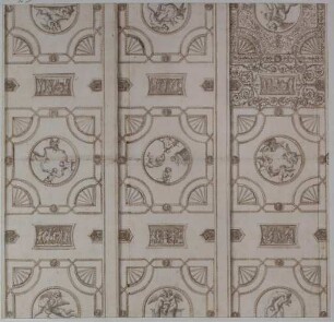 Deckenansicht der Galleria deI Marmi (jetzt Galleria dei Mesi) im Palazzo Ducale zu Mantua