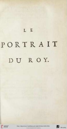 Le portrait du Roy