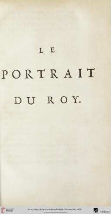 Le portrait du Roy