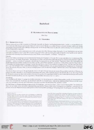 II. Materialien und Bautechnik
