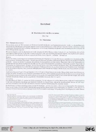 II. Materialien und Bautechnik