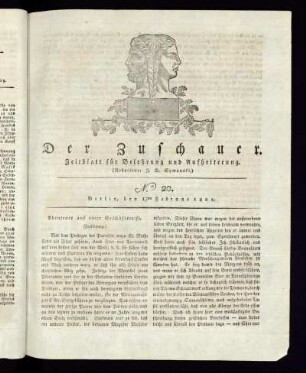 No. 20 - 15. Februar 1821