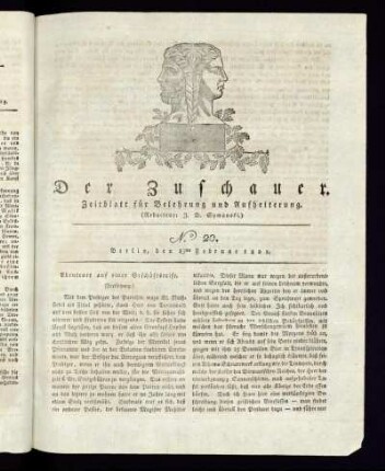 No. 20 - 15. Februar 1821