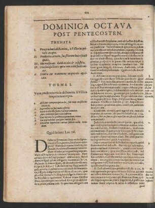 Dominica Octava Post Pentecosten.