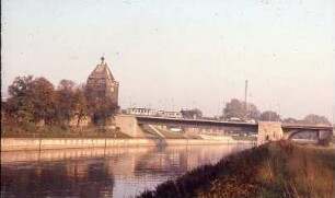 Esslingen, Pliensaubrücke, flussaufwärts