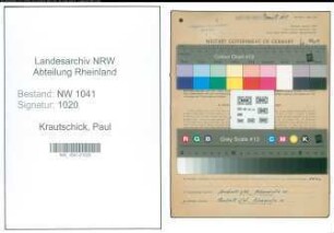Entnazifizierung Paul Krautschick , geb. 31.01.1901 (Schreiner)