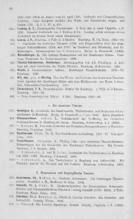 d. Biographien und biographische Romane.