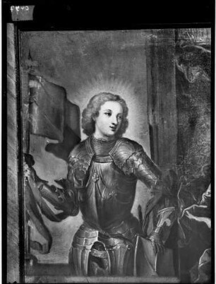 Kloster Lichtental Bernhard II. von Baden (1428/29-1458) aus Klappaltar des Markgrafen Ludwig Georg (um 1750)