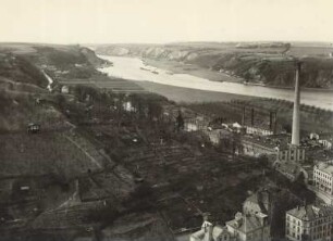 Meißen, Elbtal unterhalb des Burgberges