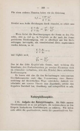 Naturphilosophie.