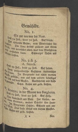 Gemählde.