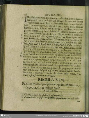 Regula XXXI. Facilius tollitur jus speciale, quàm commune