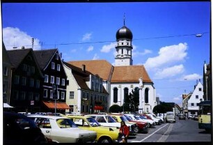 Schongau: Hauptstraße mit Kirche